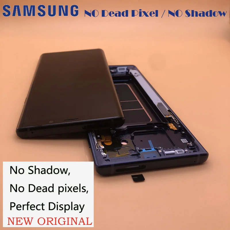 NO Burn Shadow ORIGINAL 6.4'' LCD Display with Frame for SAMSUNG GALAXY Note 9 Note9 N960D N960F Touch Screen Digitizer Assembly
NO Burn Shadow ORIGINAL 6.4'' LCD Display with Frame for SAMSUNG GALAXY Note 9 Note9 N960D N960F Touch Screen Digitizer Assembly