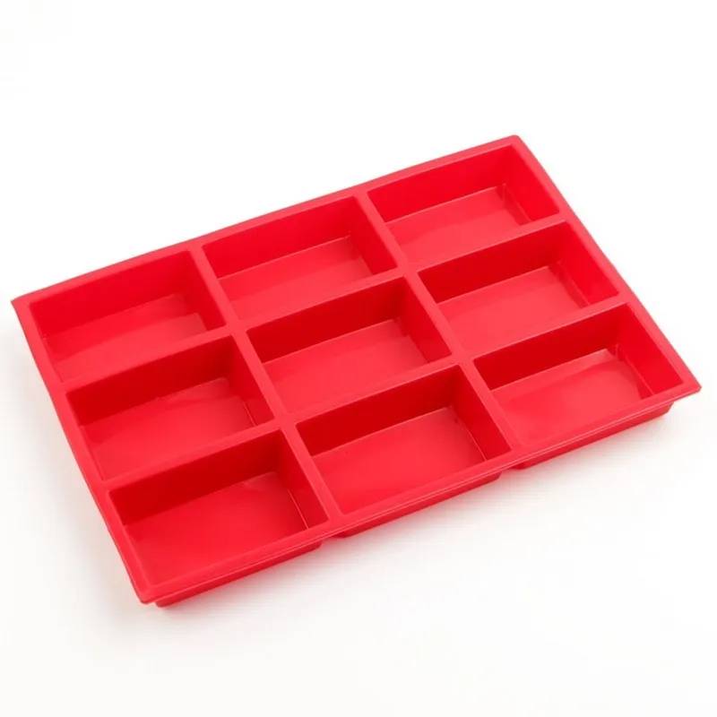 9 Cup Muffin Brownie Cake Mold Silicone Nonstick Bakeware Family DIY Baking Tools Cake Mould3