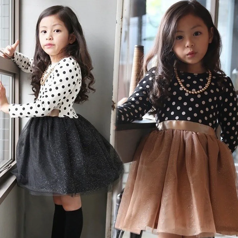 Winter Girls Dress For Holiday Long Sleeve Polka Dot Princess Girls Costume Casual Wear School Kids Girl Party Tutu Dress DR067
Winter Girls Dress For Holiday Long Sleeve Polka Dot Princess Girls Costume Casual Wear School Kids Girl Party Tutu Dress DR067