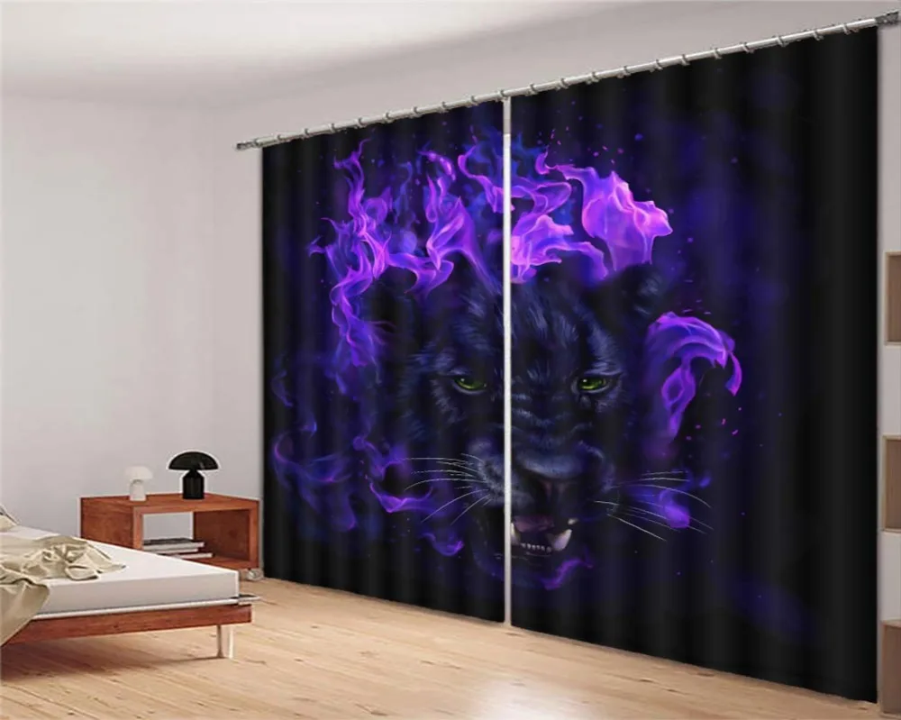 Manufacturer of custom black Wolf 3D Curtains For Bedroom Kids Living Room Drapes Fabric Polyester Set with Hooks
Manufacturer of custom black Wolf 3D Curtains For Bedroom Kids Living Room Drapes Fabric Polyester Set with Hooks