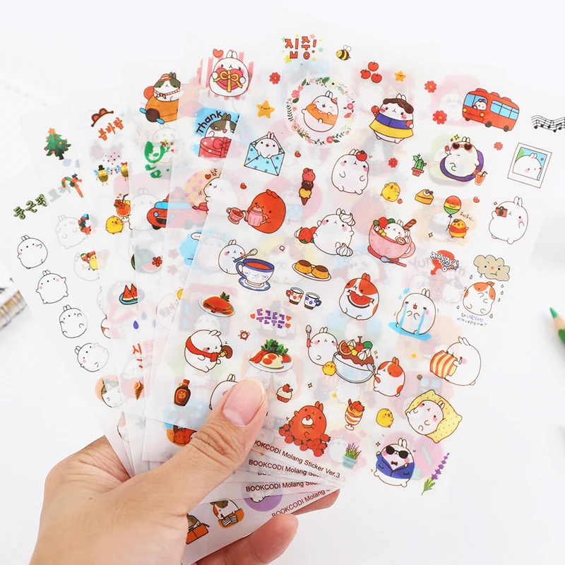 6 PCs Cartoon Stickers Diary Ornaments Decals Multi-functional Stickers DIY Paper Cards
6 PCs Cartoon Stickers Diary Ornaments Decals Multi-functional Stickers DIY Paper Cards