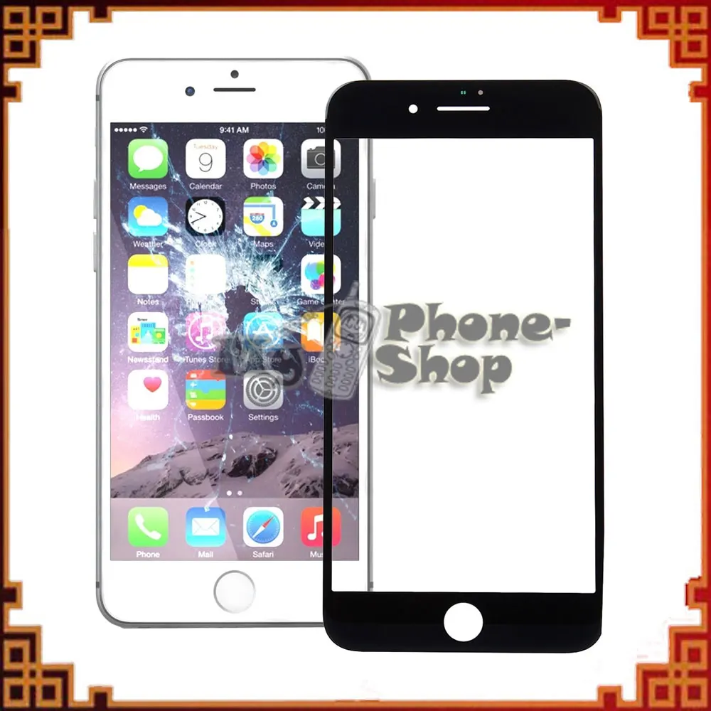 Высококачественная брендовая новая внешняя стеклянная линза для iPhone 7 Plus черный