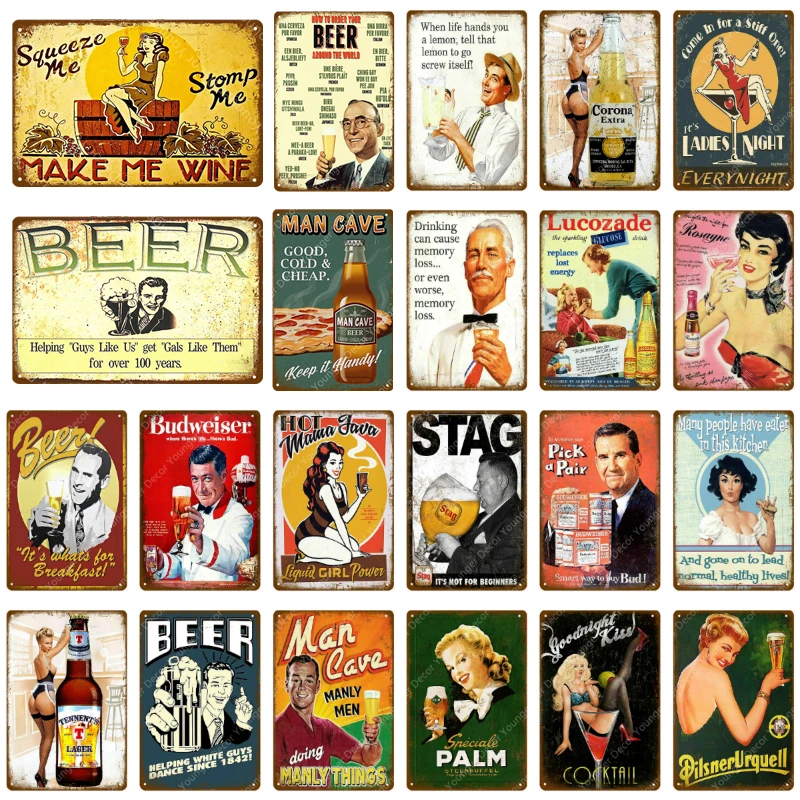 Man Cave Decor Make Me Wine Beer Metal Signs Vintage Poster Wall Sticker For Pub Bar Party Home Decoration Mural Iron Painting
Man Cave Decor Make Me Wine Beer Metal Signs Vintage Poster Wall Sticker For Pub Bar Party Home Decoration Mural Iron Painting