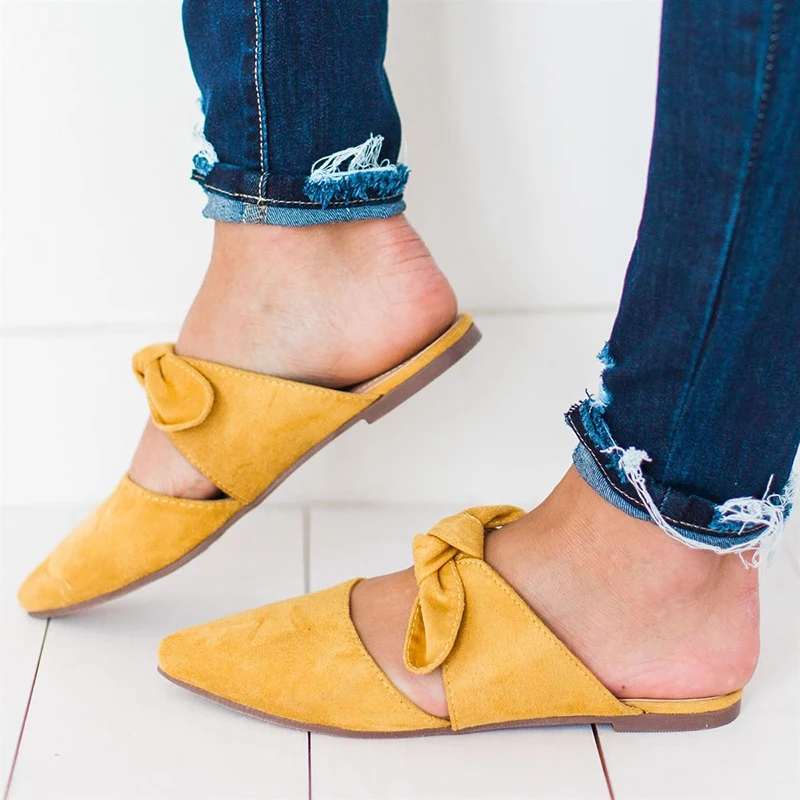 Sandals For Women Shoes Low Heels Shoes Ladies Sandals Fashion Slipper Bow Pointed Toe Suede Shoes Zapatos Mujer 2019 Plus Size
Sandals For Women Shoes Low Heels Shoes Ladies Sandals Fashion Slipper Bow Pointed Toe Suede Shoes Zapatos Mujer 2019 Plus Size