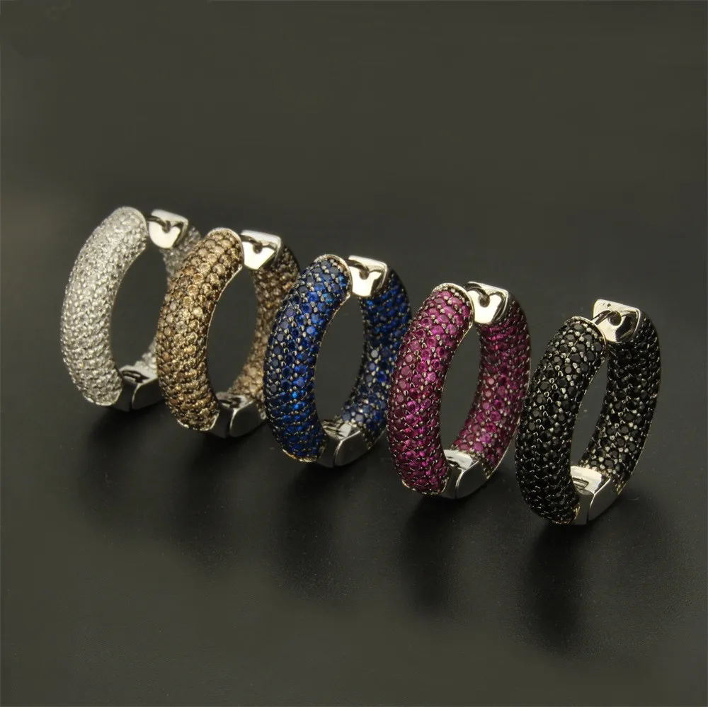 Multicolor Cubic Zirconia Big Round Hoop Silver Color Copper Pins Earring MOLINUO
Multicolor Cubic Zirconia Big Round Hoop Silver Color Copper Pins Earring MOLINUO