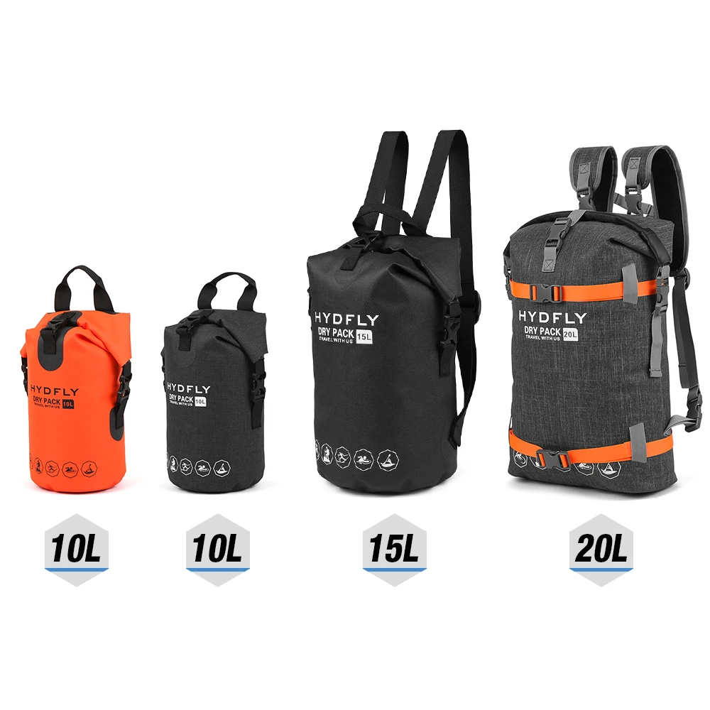Outdoor Drifting Swimming Water Sports Dry Gear Bag Waterproof Dry Bag River Trekking Swimming Bag Sack Storage Bag 10L/15L/20L
Outdoor Drifting Swimming Water Sports Dry Gear Bag Waterproof Dry Bag River Trekking Swimming Bag Sack Storage Bag 10L/15L/20L