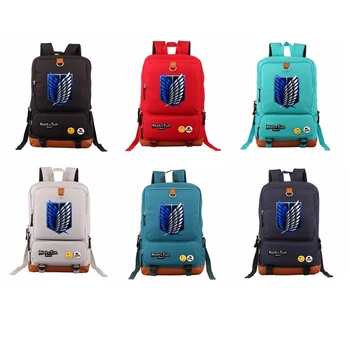 Anime Attack on Titan Women Men Backpacks School Bags Shoulder Bag Oxford Cloth Rucksack Backpack Mochila
Anime Attack on Titan Women Men Backpacks School Bags Shoulder Bag Oxford Cloth Rucksack Backpack Mochila
