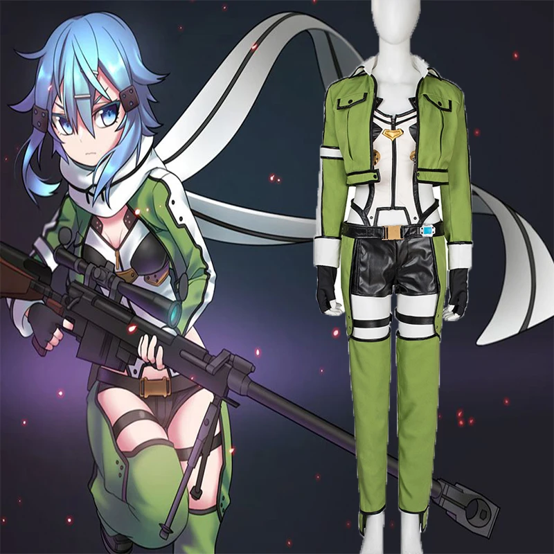 Anime Sword Art Online Cosplay Costume Asada Shino Cosplay Sniper Uniform Cosplay Costume Halloween Christmas Party Customized
Anime Sword Art Online Cosplay Costume Asada Shino Cosplay Sniper Uniform Cosplay Costume Halloween Christmas Party Customized