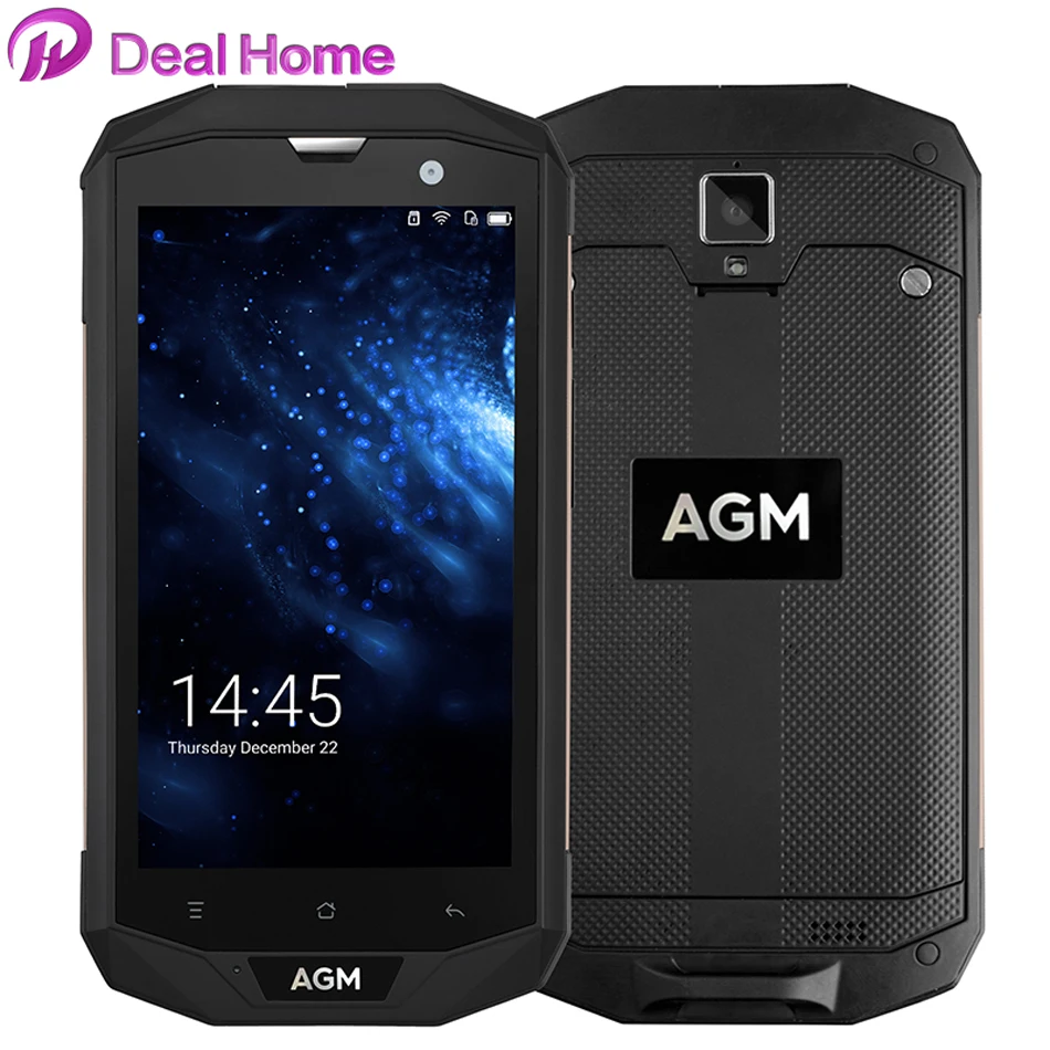 

Original AGM A8 4GB RAM 64GB ROM 5.0"HD Shockproof Waterproof Phone IP68 Qualcomm MSM8916 Quad Core 13.0MP 4050mAh NFC OTG