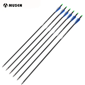 6/12/24pcs 30 Inches Spine 340 Pure Carbon Arrows for 20-70lbs Compound and Recure Bows Hunting Shooting Archery
6/12/24pcs 30 Inches Spine 340 Pure Carbon Arrows for 20-70lbs Compound and Recure Bows Hunting Shooting Archery