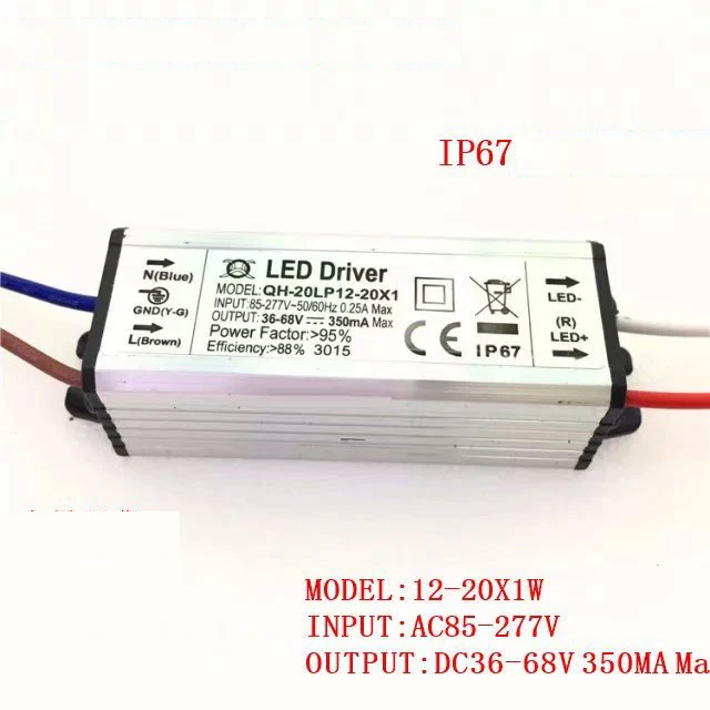 6-36x1W 300mA 350mA 6w 10w 20w 30w 36w LED Driver waterproof IP67 Power Supply Lighting Adapter Transformer
6-36x1W 300mA 350mA 6w 10w 20w 30w 36w LED Driver waterproof IP67 Power Supply Lighting Adapter Transformer