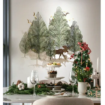 American Wrought Iron Forest Wall Hanging Crafts Wall Decoration Livingroom Bedroom Wall Sticker Ornaments Hotel Wall Mural Art
American Wrought Iron Forest Wall Hanging Crafts Wall Decoration Livingroom Bedroom Wall Sticker Ornaments Hotel Wall Mural Art