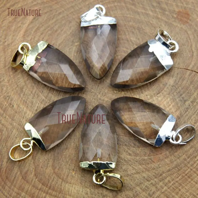 Smoky Quartzs Tiny Beads Charm Faceted Dagger Petite Pendant Jewelry Accessory In 22*10 mm PM9752
Smoky Quartzs Tiny Beads Charm Faceted Dagger Petite Pendant Jewelry Accessory In 22*10 mm PM9752