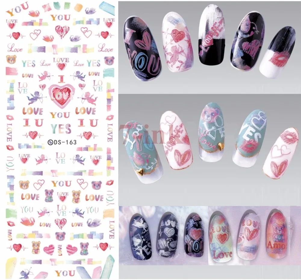 Stickers For Nail Art DIY Love Bear English letter Water Transfer Nail Stickers Wraps Foil Sticker Manicure
Stickers For Nail Art DIY Love Bear English letter Water Transfer Nail Stickers Wraps Foil Sticker Manicure