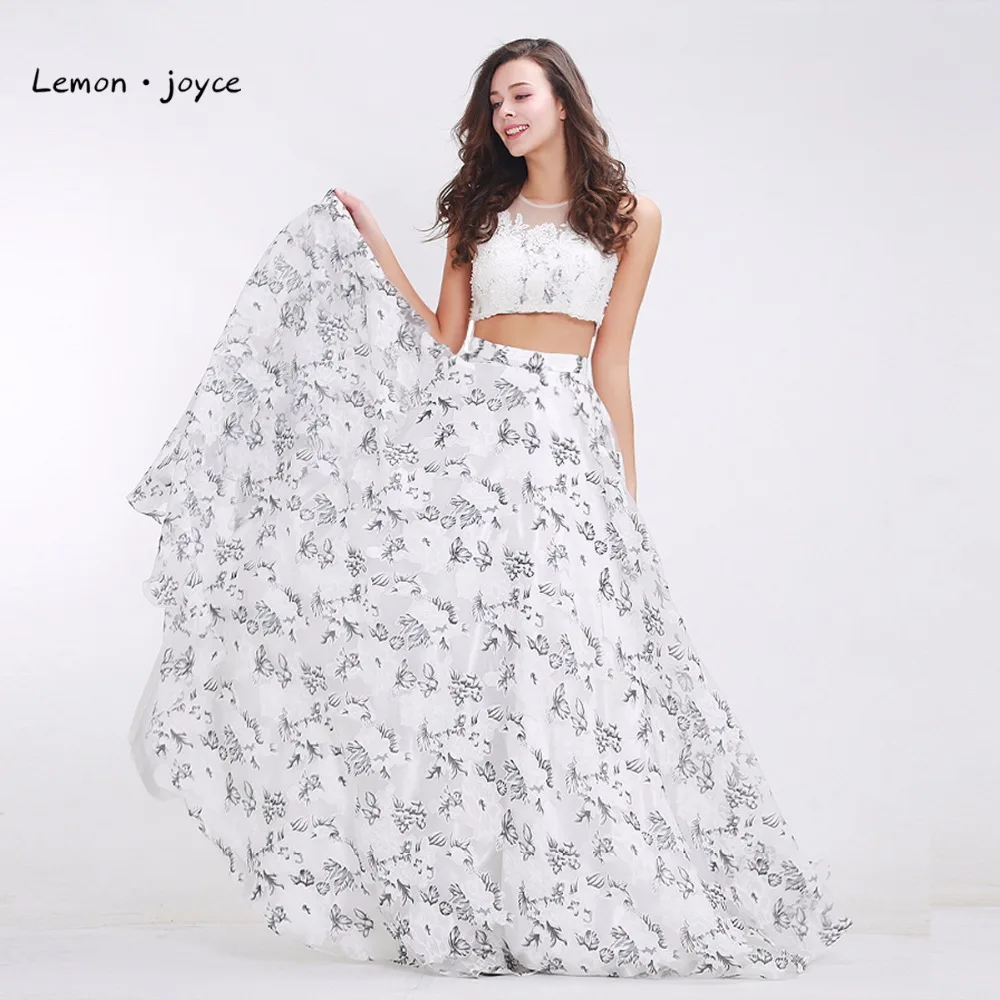 Flowers Printing Prom Dresses 2019 New Styles Fashionable Two Pieces Set Crop Top Elegant Chiffon Long Women's Dresses
Flowers Printing Prom Dresses 2019 New Styles Fashionable Two Pieces Set Crop Top Elegant Chiffon Long Women's Dresses