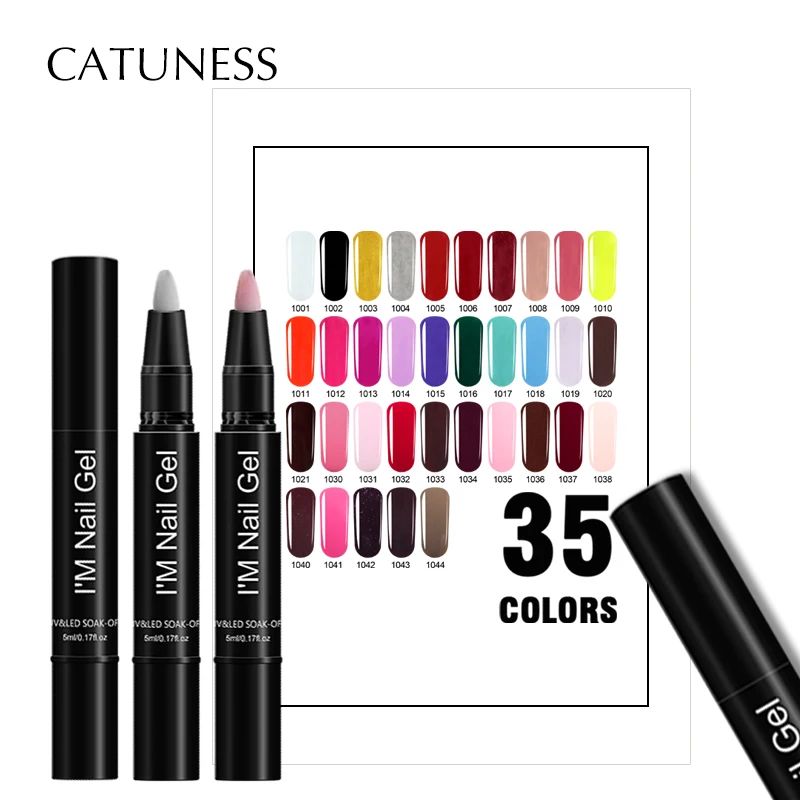 CATUNESS Gel Varnish Pen Glitter 35 Colors UV Nail Glue Lacquer Nail Polish Professional French Gel Set Manicure Brush for Sale
CATUNESS Gel Varnish Pen Glitter 35 Colors UV Nail Glue Lacquer Nail Polish Professional French Gel Set Manicure Brush for Sale