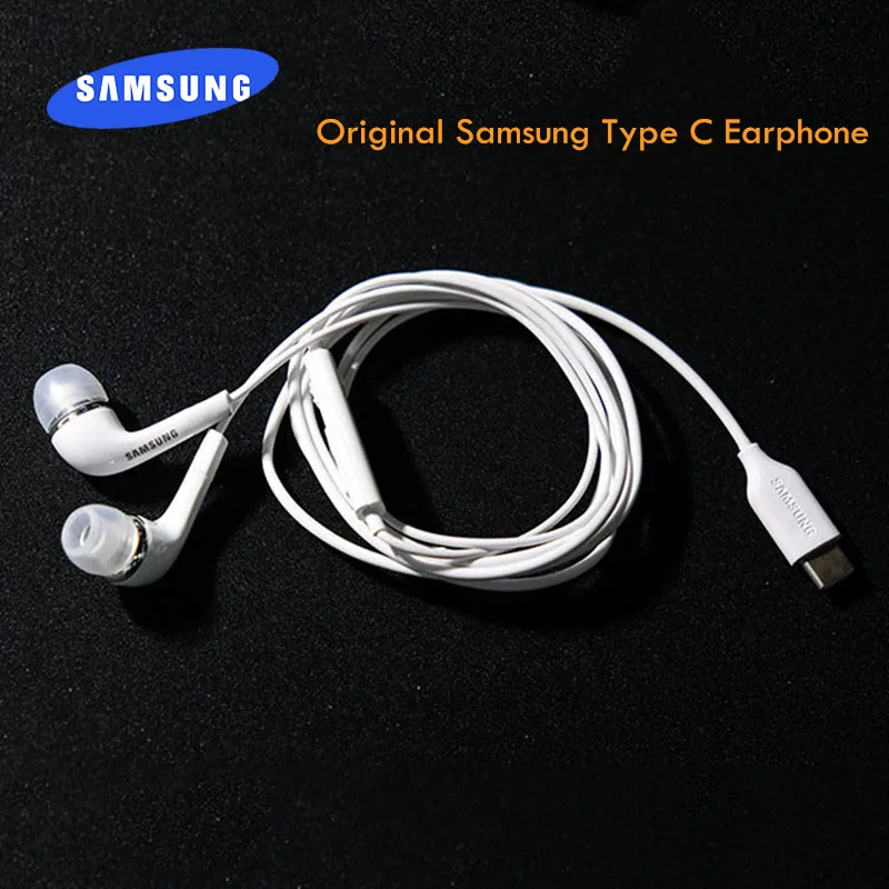 Original Samsung Type C Earphone 24Bit HD DAC USB-C Jack Headset Earpiece Mic Volume Control For Galaxy A8S Note 10 Ipad Pro HTC
Original Samsung Type C Earphone 24Bit HD DAC USB-C Jack Headset Earpiece Mic Volume Control For Galaxy A8S Note 10 Ipad Pro HTC