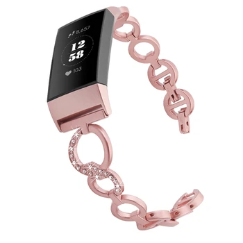 YOOSIDE Band Strap for Fitbit Charge 3/Charge 3SE Stainless Steel Bling Crystal Adjustable Bracelet Wristband Bracelet Women Men
YOOSIDE Band Strap for Fitbit Charge 3/Charge 3SE Stainless Steel Bling Crystal Adjustable Bracelet Wristband Bracelet Women Men