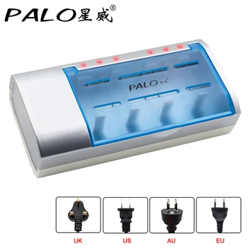 

PALO Definite Time Battery Charger Bateria Timer Control 9.5 hours Charger For Nimh Nicd AA/AAA/SC/C/D/9V Rechargeable Batteries