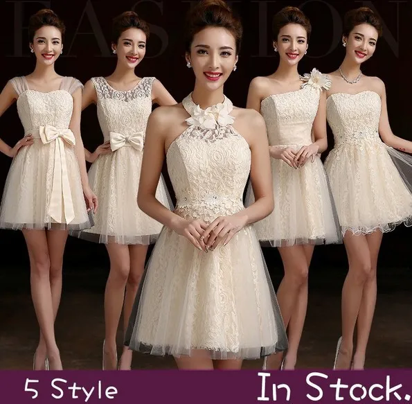 Bridesmaid Dress 2017 New Fashion Short Design Bow Lace Up Prom Dresses Five styles Red Champagne plus size formal elegant fash
Bridesmaid Dress 2017 New Fashion Short Design Bow Lace Up Prom Dresses Five styles Red Champagne plus size formal elegant fash