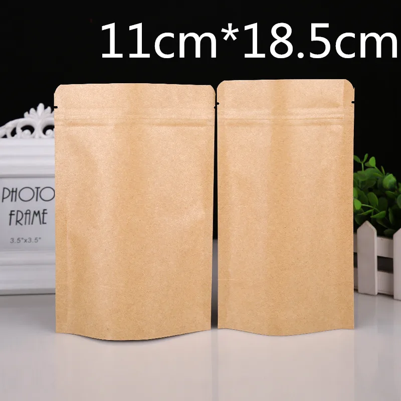 4.3''x7.3'' (11*18.5cm) Stand Up Brown Kraft Paper Aluminum Foil Pack Bag For Event Food Coffee Tea Storage Zipper Ziplock Bag
4.3''x7.3'' (11*18.5cm) Stand Up Brown Kraft Paper Aluminum Foil Pack Bag For Event Food Coffee Tea Storage Zipper Ziplock Bag