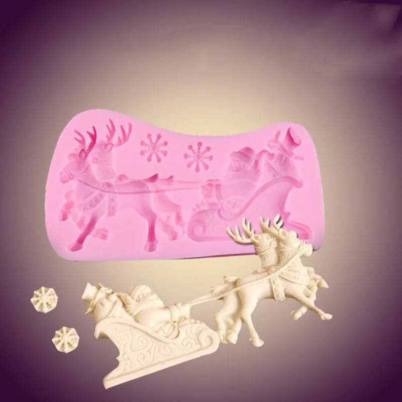 1PC 3d Christmas Cookie Cutter New Year Silicone Mold Santa Claus And sleighs Christmas Trees Molds Bakeware Cake Cookie Cutters
1PC 3d Christmas Cookie Cutter New Year Silicone Mold Santa Claus And sleighs Christmas Trees Molds Bakeware Cake Cookie Cutters