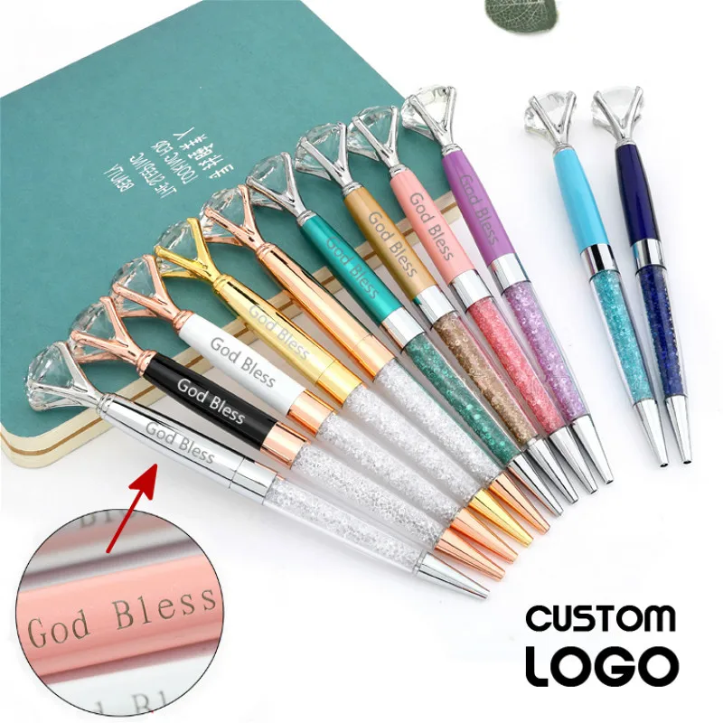 Multicolor Rotating Metal Ballpoint Pens Diamond Signature Advertising Pens Private Customized Logo Birthday Gifts Ballpoint Pen
Multicolor Rotating Metal Ballpoint Pens Diamond Signature Advertising Pens Private Customized Logo Birthday Gifts Ballpoint Pen
