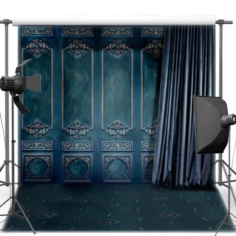 Royal Blue Curtain Old Door background polyester or Vinyl cloth High quality Computer print wedding photo backdrop
Royal Blue Curtain Old Door background polyester or Vinyl cloth High quality Computer print wedding photo backdrop