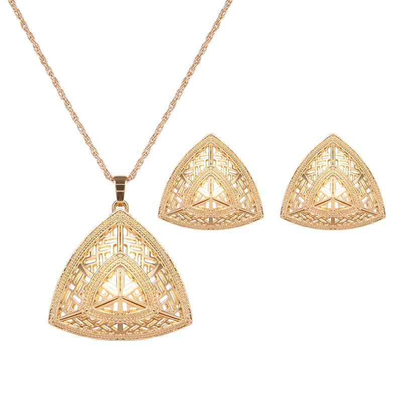 SHUANGR Gold Color Women's African Jewelry Sets Pendant Necklace Earrings Crystal Wedding Costume Jewelry parure bijoux femme
SHUANGR Gold Color Women's African Jewelry Sets Pendant Necklace Earrings Crystal Wedding Costume Jewelry parure bijoux femme