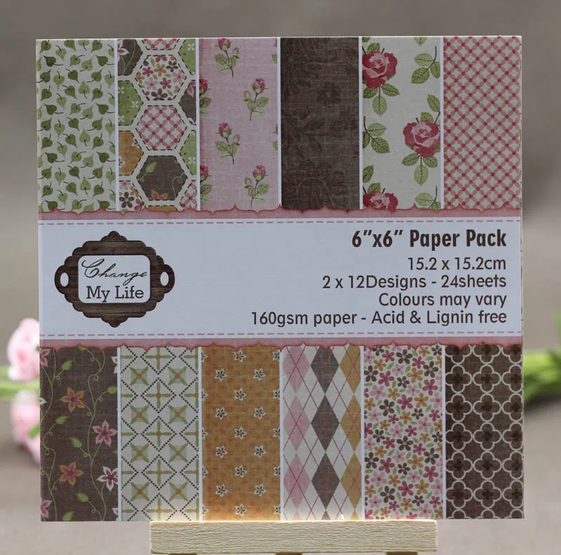 AlinaCraft 24 sheets 6"X6" change my life patterned paper Scrapbooking paper pack handmade craft paper craft Background pad
AlinaCraft 24 sheets 6"X6" change my life patterned paper Scrapbooking paper pack handmade craft paper craft Background pad