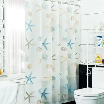 Seaside Fresh Style PEVA Modern Shower Curtain Cute Colorful Starfish Seashell Moldproof Waterproof Partition Bathroom Product
Seaside Fresh Style PEVA Modern Shower Curtain Cute Colorful Starfish Seashell Moldproof Waterproof Partition Bathroom Product