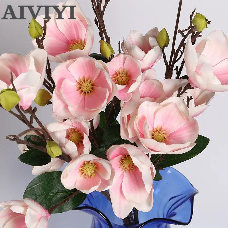 4 Heads 95cm silk big magnolia flowers real touch hand feel high quality orchid artificial flower DIY wedding home party decor
4 Heads 95cm silk big magnolia flowers real touch hand feel high quality orchid artificial flower DIY wedding home party decor