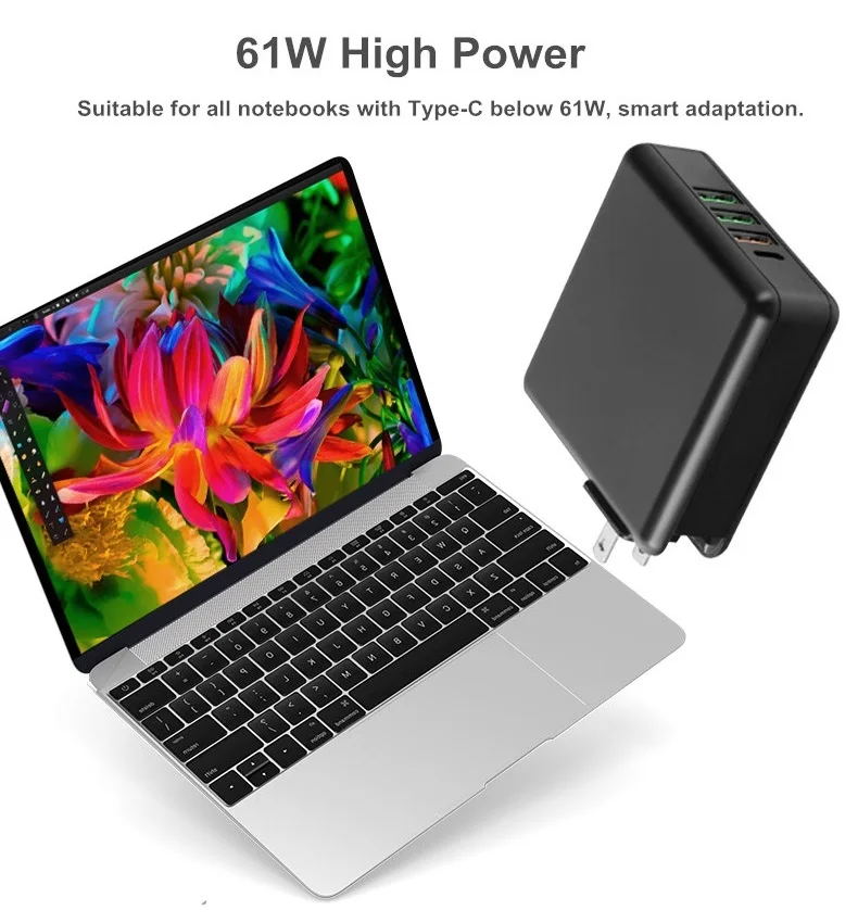 61W USB Fast Charger Power Adapter 8