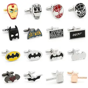 Cufflinks Brass-Material Option-Quality Superheroes Classic Wholesale 28-Styles Smooth-Plating Cufflinks Brass-Material Option-Quality Superheroes Classic Wholesale 28-Styles Smooth-Plating