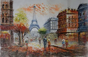 Hand Painted Modern Enropean Landscape Painting Paris Street Retro Brown Thick Oil Painting on Canvas Wall Art Picture for Room
Hand Painted Modern Enropean Landscape Painting Paris Street Retro Brown Thick Oil Painting on Canvas Wall Art Picture for Room