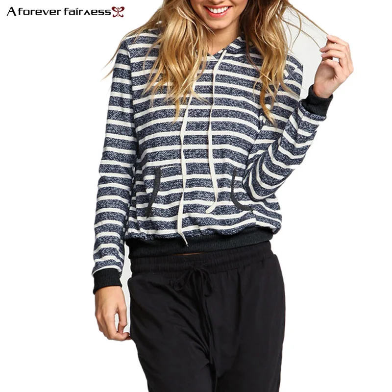 Spring Women Tops Hoodies Long Sleeve Hooded Sweatshirts Casual harajuku Gray White Striped Sweatshirts For Women AFF562
Spring Women Tops Hoodies Long Sleeve Hooded Sweatshirts Casual harajuku Gray White Striped Sweatshirts For Women AFF562