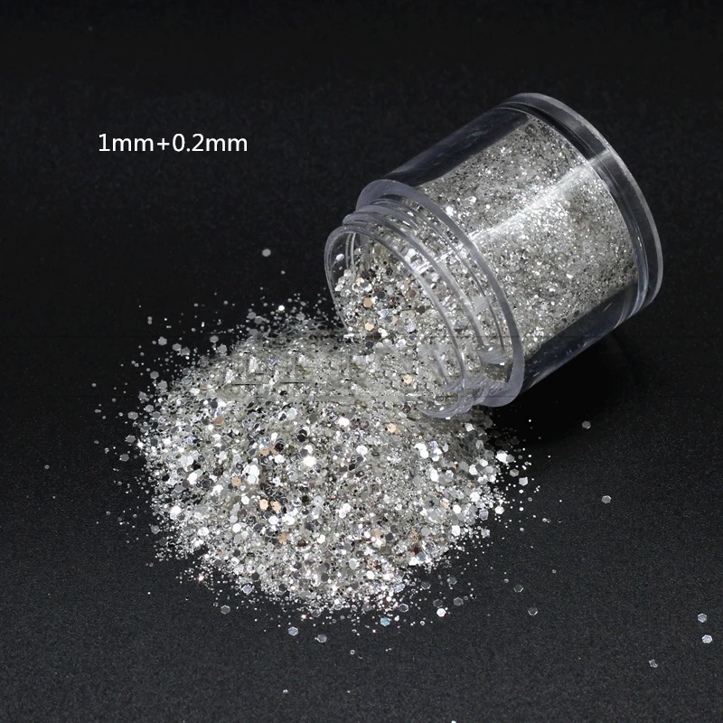 0.2mm/0.4mm/1mm Silver Designs Nail Glitter Powder,Shiny Fine Glitter Nail Dust,10g-Jar Nail Polish Powder
0.2mm/0.4mm/1mm Silver Designs Nail Glitter Powder,Shiny Fine Glitter Nail Dust,10g-Jar Nail Polish Powder