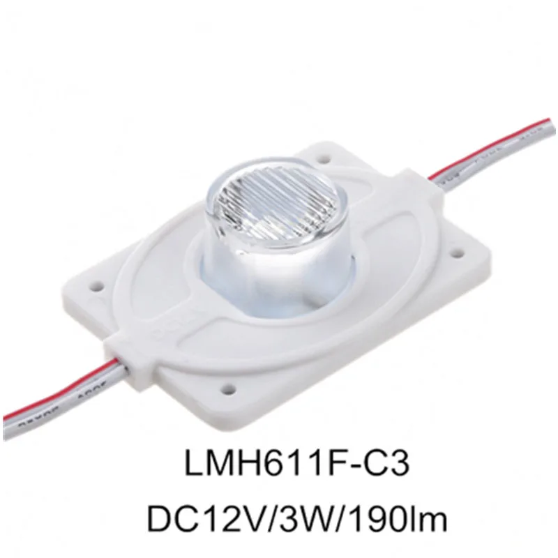 100pcs DC12V 3w high power Waterproof LED Module with injection len (1LED, white, 3W) for Double-sided Lightbox high brightness
100pcs DC12V 3w high power Waterproof LED Module with injection len (1LED, white, 3W) for Double-sided Lightbox high brightness