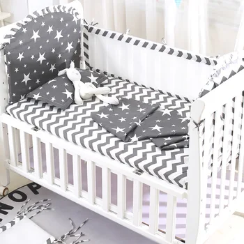 5Pcs/Set Baby Crib Bed Bumpers+Bedding Sheet 100%Cotton Children's Bed Protector Cot Bumpers In Crib For Newborns Bedding Set
5Pcs/Set Baby Crib Bed Bumpers+Bedding Sheet 100%Cotton Children's Bed Protector Cot Bumpers In Crib For Newborns Bedding Set