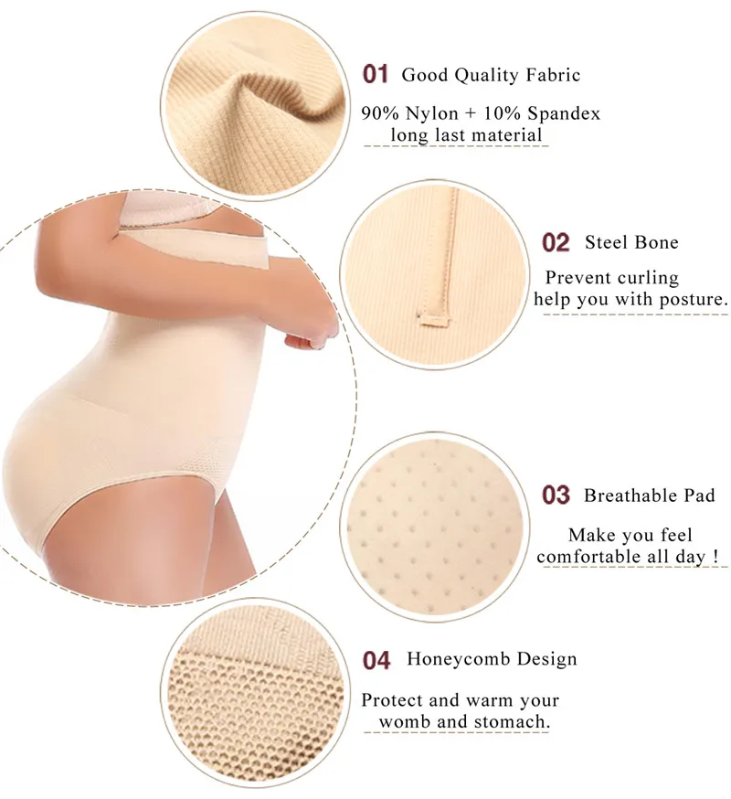 Shapewear High-waisted Butt Lifter With Removable Hip Pads – Bella