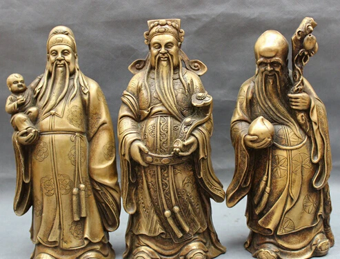 0 12" Chinese Bronze Folk Buddhism Wealth Fu Lu Shou Peach Kid Mammon God Statue
0 12" Chinese Bronze Folk Buddhism Wealth Fu Lu Shou Peach Kid Mammon God Statue