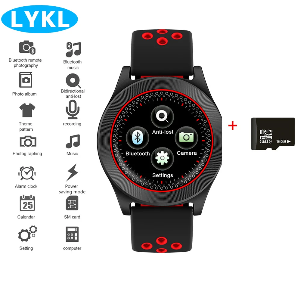 

LYKL TF8 Sport Smart Watch Bluetooth Support Relogio Invicta 2G SIM/TF card Mp3 player for Apple iPhone Xiaomi HW Android IOS