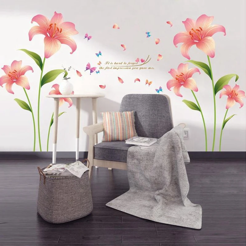 Pink Flower Pattern Wall Decals for Home Decorations Decoracao PVC Demovable Wall Stickers Living room 60x90cm CP0402
Pink Flower Pattern Wall Decals for Home Decorations Decoracao PVC Demovable Wall Stickers Living room 60x90cm CP0402