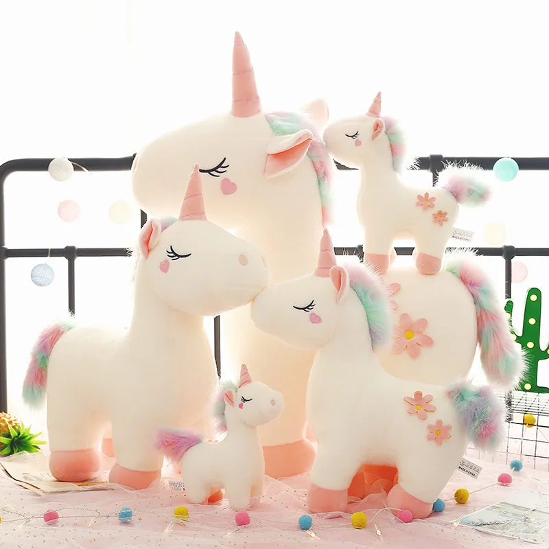 30-90cm Soft Cotton Rainbow Unicorn Plush Toy Doll Cute Rainbow Horse Animals Toys For Children Girls Birthday Christmas Gifts
30-90cm Soft Cotton Rainbow Unicorn Plush Toy Doll Cute Rainbow Horse Animals Toys For Children Girls Birthday Christmas Gifts