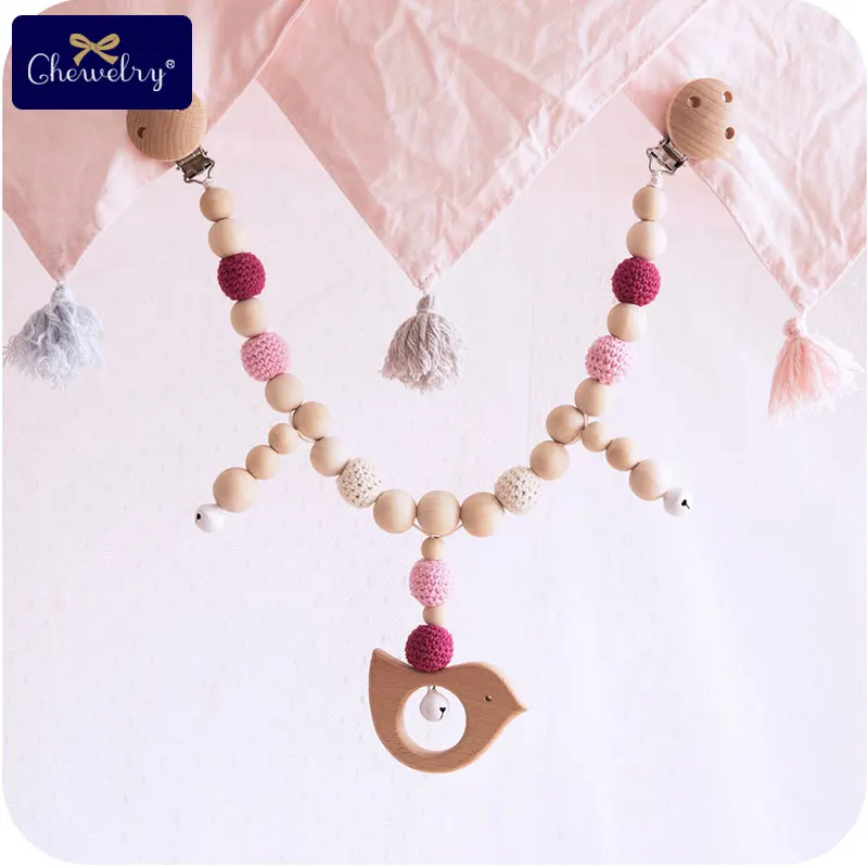 1PC Baby Pacifier Clip Chain Wooden Teether Cartoon Animals Baby Rattle Mobile Elephant Birds Toy Baby Bed Hanging Rattles Toys
1PC Baby Pacifier Clip Chain Wooden Teether Cartoon Animals Baby Rattle Mobile Elephant Birds Toy Baby Bed Hanging Rattles Toys