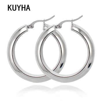 Fashion Earrings Jewelry Silver Color Stainless Steel Geometric Round Best Gift For Women Girl Wholesale
Fashion Earrings Jewelry Silver Color Stainless Steel Geometric Round Best Gift For Women Girl Wholesale