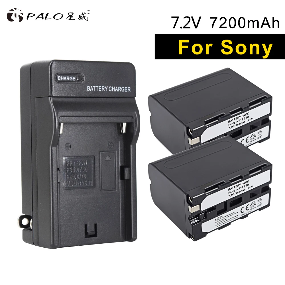PALO 2pcs NP-F960 li-ion digital camera batteries F960+charger for SONY DSC MVC CCD DCR-DVD/PC/TRV video GV-D10000 DCR-HC88 ect
PALO 2pcs NP-F960 li-ion digital camera batteries F960+charger for SONY DSC MVC CCD DCR-DVD/PC/TRV video GV-D10000 DCR-HC88 ect