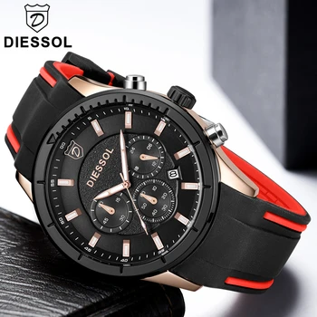 DIESSOL Fashion Mens Watches Top Brand Luxury Analog Quartz Watch Men Rubber Gold Waterproof Sport Wrist Watch Relogio Masculino
DIESSOL Fashion Mens Watches Top Brand Luxury Analog Quartz Watch Men Rubber Gold Waterproof Sport Wrist Watch Relogio Masculino