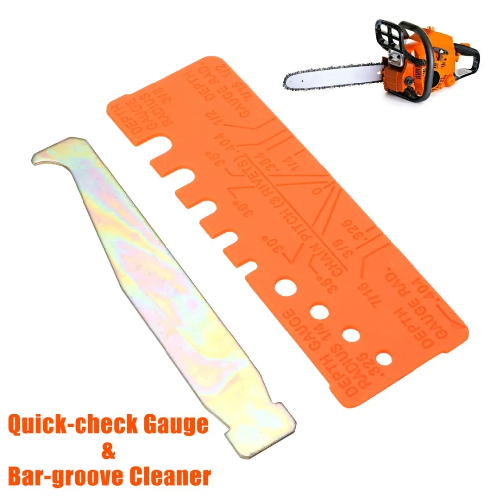 2pcs/Set General Chainsaw Chain Tool Bar Groove Cleaner & Quick-check Gauge Garden Tool
2pcs/Set General Chainsaw Chain Tool Bar Groove Cleaner & Quick-check Gauge Garden Tool