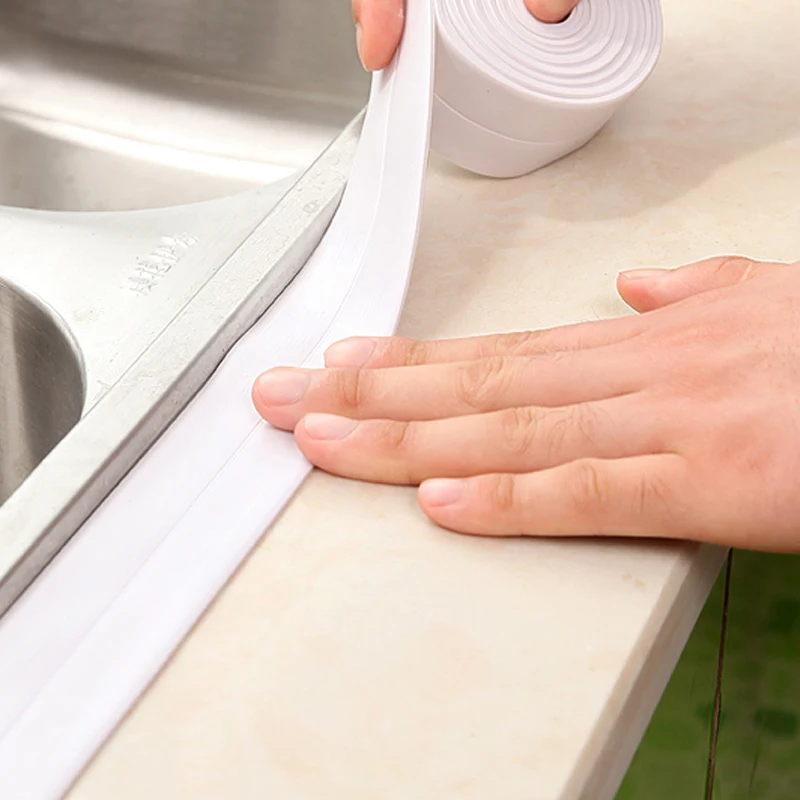 GOUGU PVC Waterproof Mildew Proof Adhesive Tape Kitchen Sink Joint Crevice Sticker, Corner Line Sticking Strip 320cm Longer
GOUGU PVC Waterproof Mildew Proof Adhesive Tape Kitchen Sink Joint Crevice Sticker, Corner Line Sticking Strip 320cm Longer